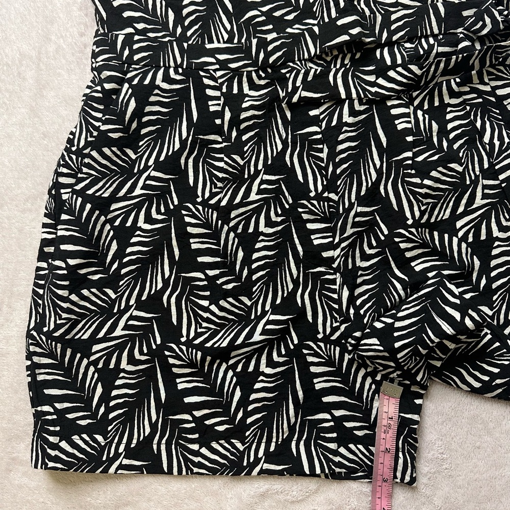 LOFT Black and White Sleeveless V-Neck Midi Sundress - Picture 8 of 13